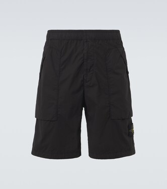 Shorts cargo Compass in misto cotone | Stone Island