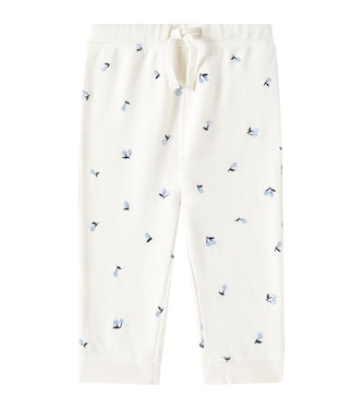 Baby Bambo embroidered cotton sweatpants | Bonpoint