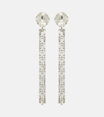 Fringed clip-on drop earrings | Alessandra Rich
