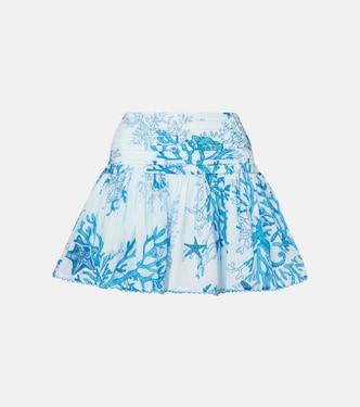Minifalda Colleen de algodón estampada | Poupette St Barth
