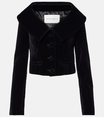 Cropped cotton velvet jacket | Nina Ricci