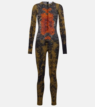 Médallion printed mesh catsuit | Jean Paul Gaultier