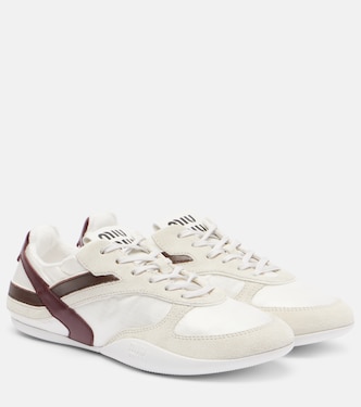 Gymnasium suede-trimmed sneakers | Miu Miu