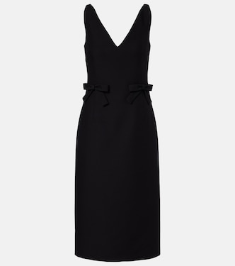 Crepe Couture bow-detail midi dress | Valentino