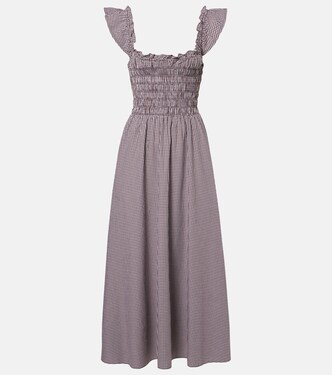 Eudora gingham cotton-blend maxi dress | Faithfull