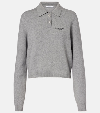 Logo wool and cashmere polo sweater | Givenchy