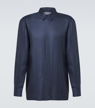 Nicolas wool, silk, and linen shirt | Gabriela Hearst