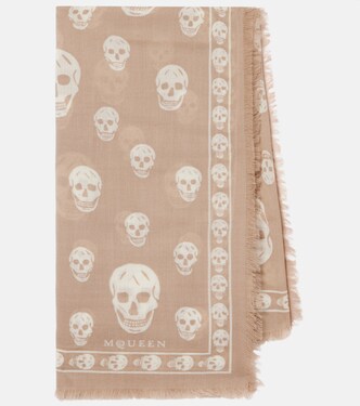 Skull silk scarf | McQueen
