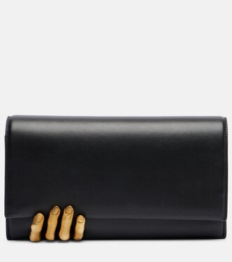 Hand leather clutch | Khaite