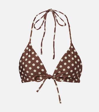 Emma polka-dot bikini top | Montce