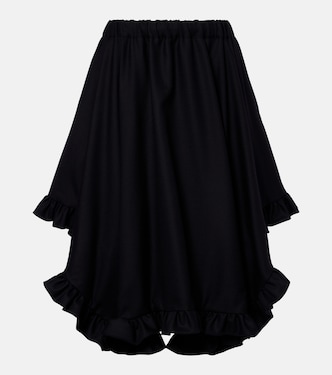 Midirock aus Wolle | Noir Kei Ninomiya