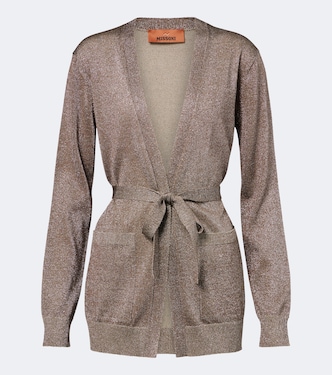 Knitted lamé wrap cardigan | Missoni