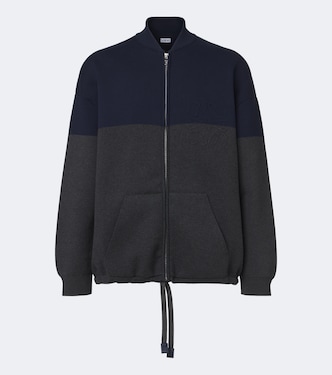 Anagram cotton-blend zip-up cardigan | Loewe