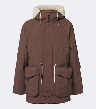 Beverin teddy-trimmed hooded down jacket | Nomaka