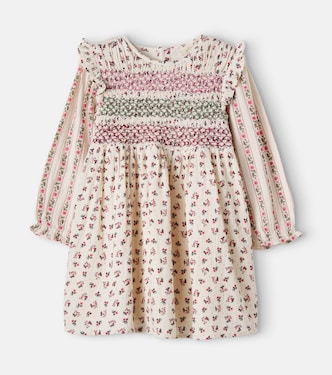 Saralina floral smocked cotton gauze dress | Louise Misha