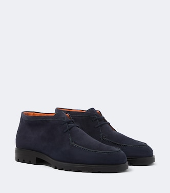 Rock Wallabee suede boots | Santoni