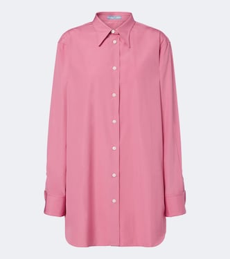 Oversized cotton poplin shirt | Prada