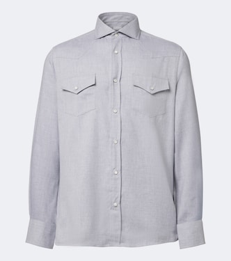 Cotton-blend shirt | Brunello Cucinelli