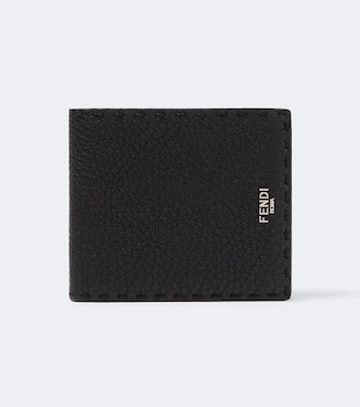 Embossed leather bifold wallet | Fendi