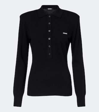 Wool and cashmere polo sweater | Rotate
