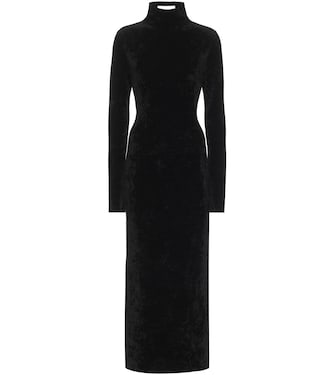 Robe midi en velours | Jil Sander
