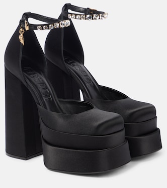 Pumps Medusa Aevitas in raso con plateau | Versace