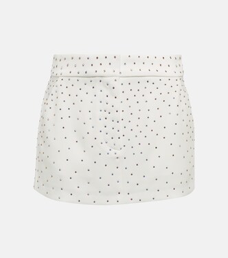 Mini-jupe Carling en crêpe à cristaux | Alex Perry