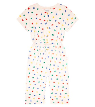 Star-print cotton jumpsuit | Bobo Choses