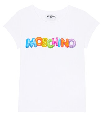 Printed cotton-blend T-shirt | Moschino Kids