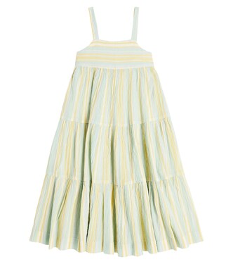 Cora striped cotton crêpe dress | Bonpoint
