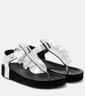 Sandalen Isela aus Metallic-Leder | Isabel Marant