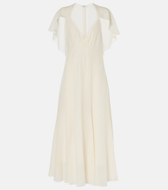 Silk chiffon midi dress | Chloé