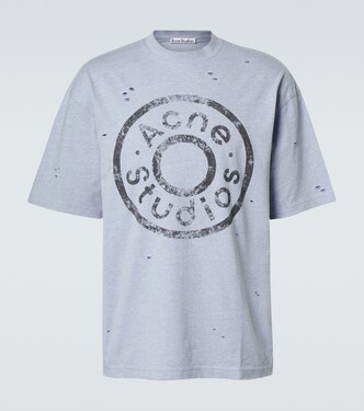 Logo cotton-blend T-shirt | Acne Studios