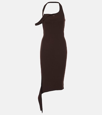 Undressed ribbed-knit midi dress | Courrèges
