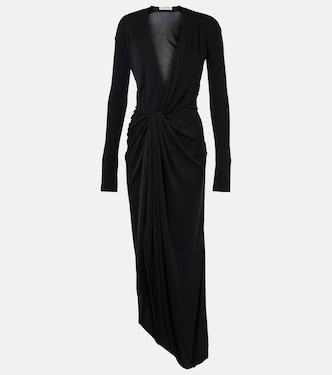 Knot-detail jersey gown | Victoria Beckham