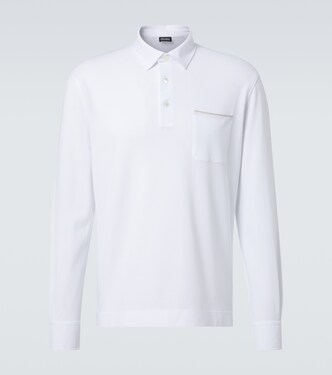 Logo cotton polo shirt | Zegna