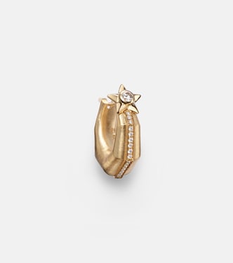 Baba Small 18kt gold single earring with diamonds | Marie Lichtenberg