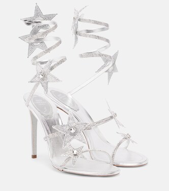 Sandali Cleo 105 in raso con cristalli | Rene Caovilla