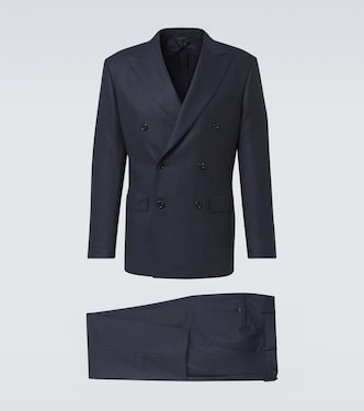 Herringbone wool flannel suit | Brioni