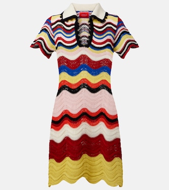 Chevron crochet cotton polo dress | La DoubleJ