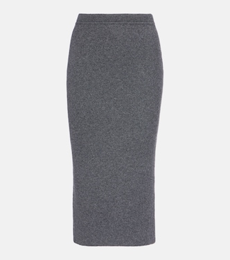 Cashmere and cotton-blend midi skirt | Tom Ford