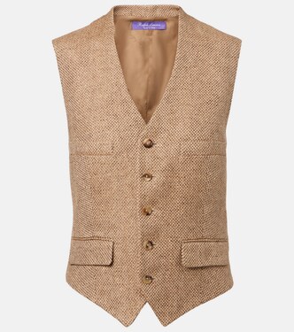 Holland linen tweed vest | Ralph Lauren Collection