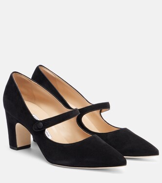 Campariba suede Mary Jane pumps | Manolo Blahnik