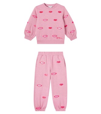 Cotton jersey sweatshirt and sweatpants set | Stella McCartney Kids