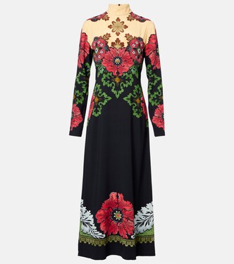 Halle printed satin maxi dress | La DoubleJ