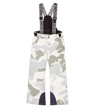 Yuki logo camouflage ski salopettes | Bogner Kids