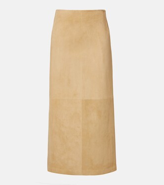 Danas suede wrap skirt | The Row