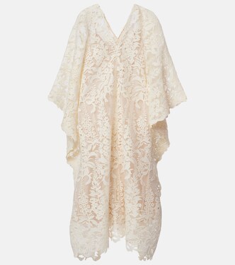 Guipure lace kaftan  | Oscar de la Renta