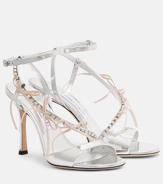 Sandalen Lula 100 aus Metallic-Leder | Jimmy Choo