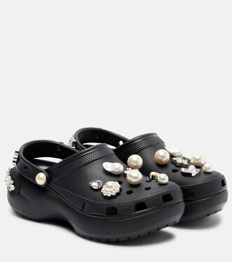 x Crocs embellished platform clogs  | Simone Rocha